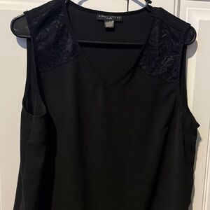 Simply Styled Women's Black Sleeveless Blouse